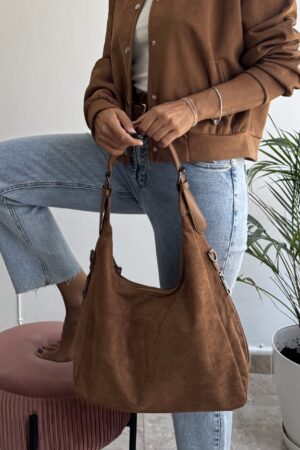 Bolso antelina camel