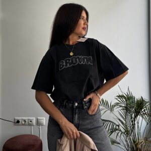 Camiseta vintage negra