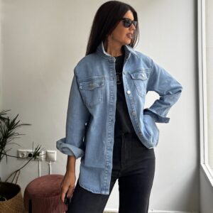 chaqueta/sobrecamisa denim