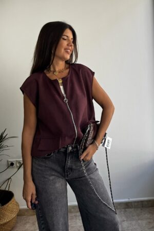 CHLALECO ANTELINA BURDEOS