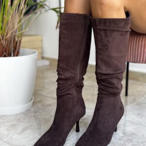 botas altas antelina tacon
