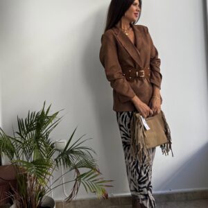 Falda de tull estampada