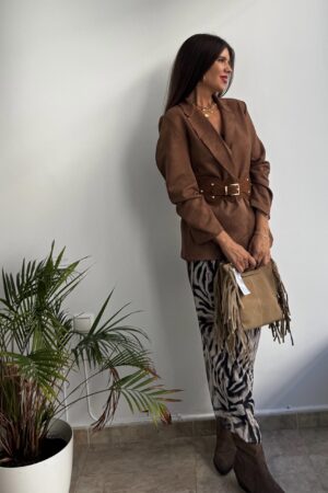 Falda de tull estampada