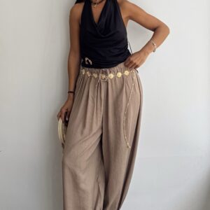 Pantalón bombacho camel