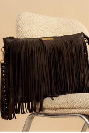 Bolso flecos rectangular