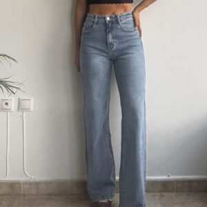 Jeans recto lavado claro