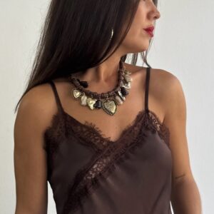 Collar cuerda charms