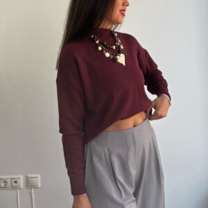 Jersey punto Burdeos