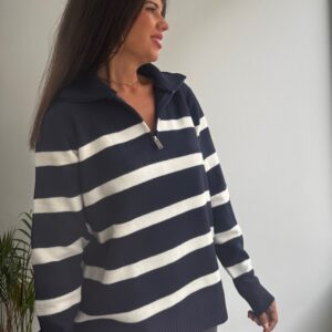 Jersey marino cremallera