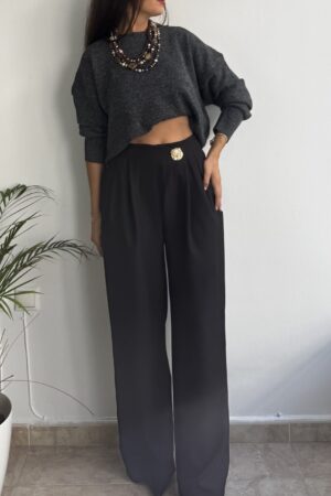 Pantalón traje adorno  botón