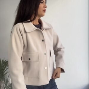 Chaqueta paño beige