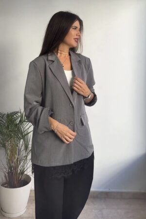 Chaqueta oversize encaje
