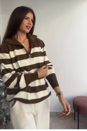 Jersey Tixano punto marrón