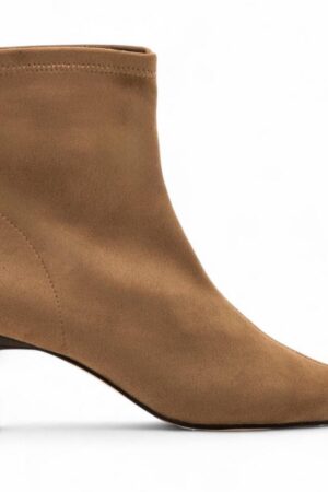 Botín serraje camel