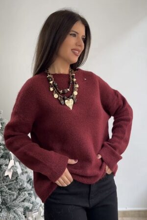 Jersey burdeos Tilsa