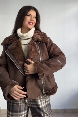 Cazadora doble faz marrón edittion