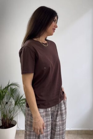 Camiseta manga corta chocolate