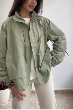 Parka verde menta