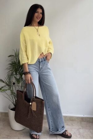 Wide leg desgastados claro