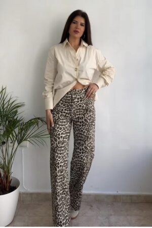 Jeans estampados rectos