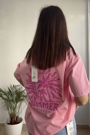 Camiseta rosa summer