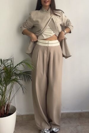 Pantalón cinturiilla doble