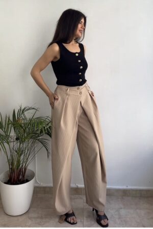 Barrel doble botón rayas