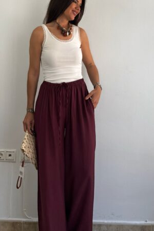 Pantalón Mai berenjena