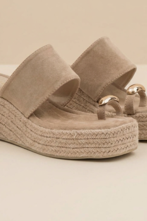 Cuñas Taupe adorno