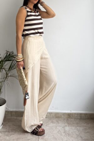 Pantalón pareo tachuelas bambula