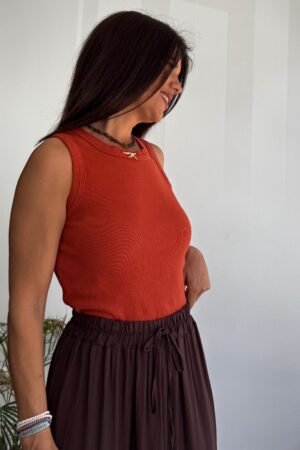 Camiseta canalé Teja