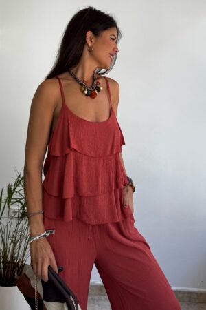 Conjunto teja abambulado Mía