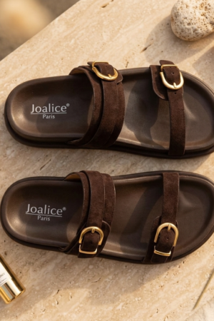 Sandalias hebillas chocolate