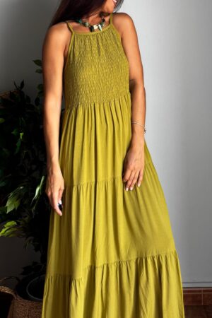 Vestido nido verdoso