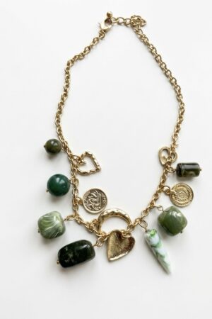 Collar piedras verdes