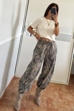 Pantalón balloon camuflaje