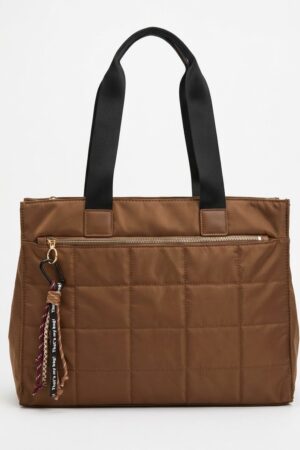 Shopper Nylon Camel oscuro