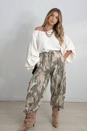 Tejido denim camuflaje